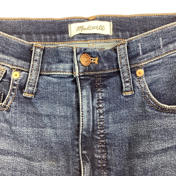 Madewell 10” High Rise Skinny Jeans Blue Like New - Picture 10 of 13